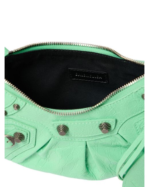 Balenciaga Green Xs Schultertasche Aus Leder "le Cagole"