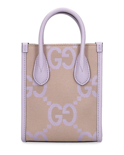 Gucci Jumbo gg Mini Tote Bag in Purple for Men | Lyst Canada