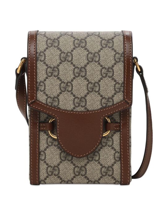 Gucci Mini Horsebit 1955 Bag in Brown (Gray) for Men Lyst