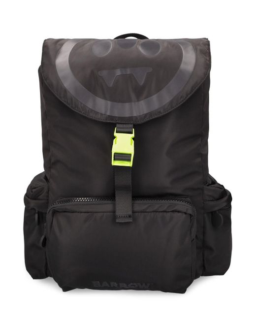 Barrow Black Logo Tech Backpack for men
