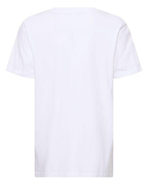 Ganni White Cats Basic Jersey Relaxed T-shirt