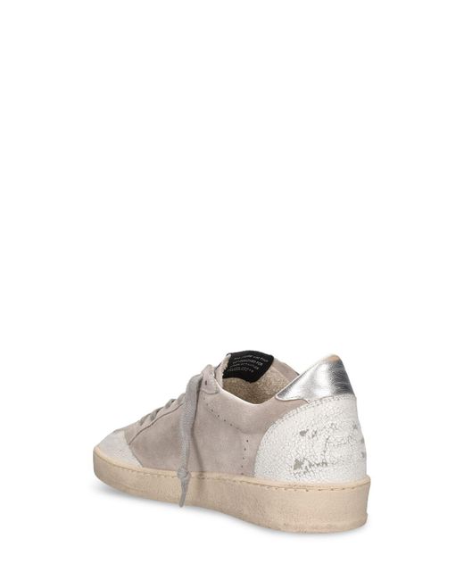 Golden Goose Deluxe Brand White Lvr Exclusive Ballstar Suede Sneakers