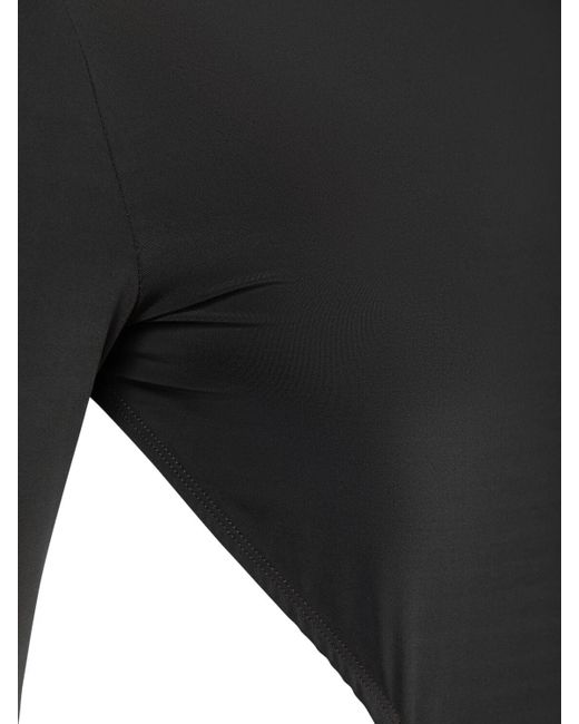 Top de nylon Balenciaga de color Black