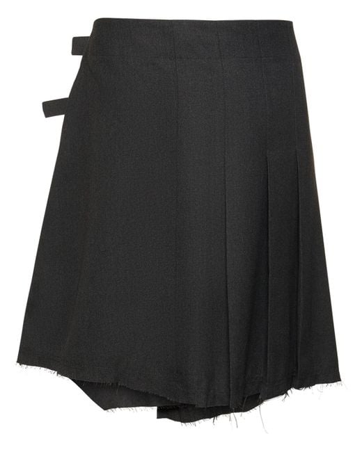 Jaded London Black Pleated Skirt for men