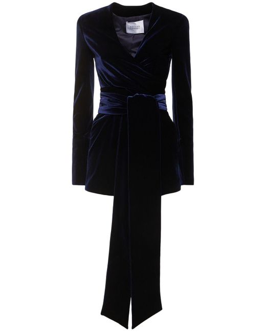 Galvan Black Winter Sun Velvet Wrap Jacket