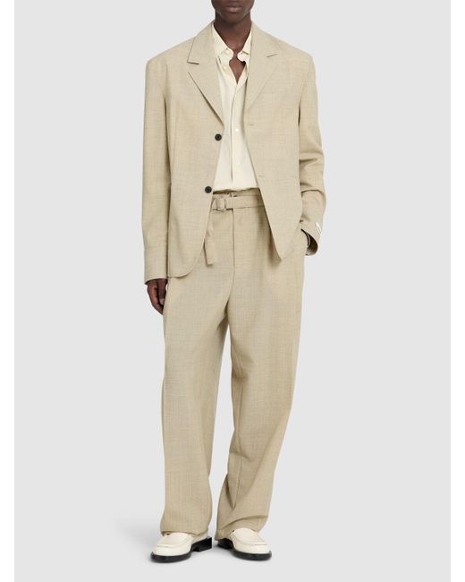 Jacquemus Wollblazer "la Veste Canevas" in Natural für Herren