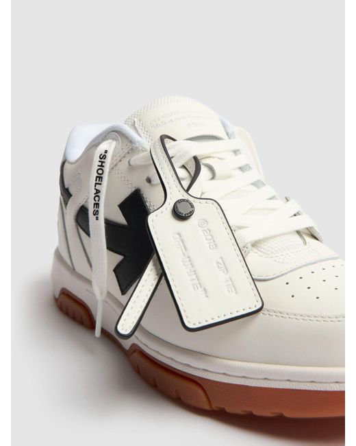 30mm out of office leather sneakers di Off-White c/o Virgil Abloh in White