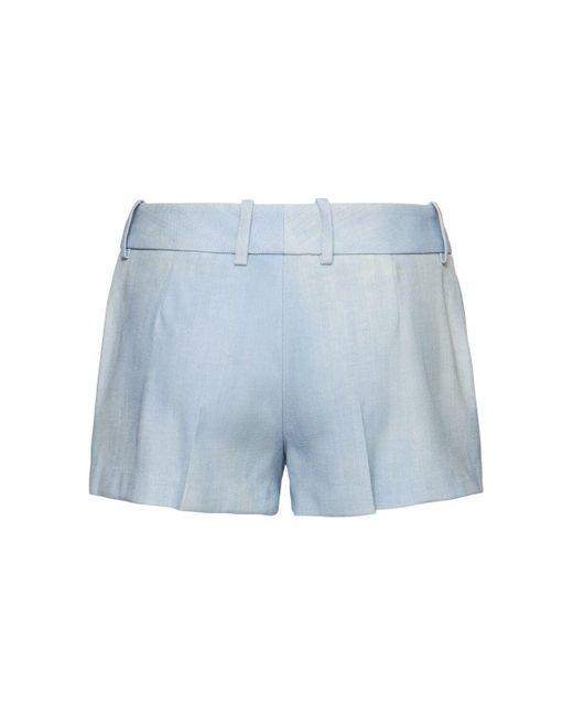 Ermanno Scervino Blue Viscose Shorts