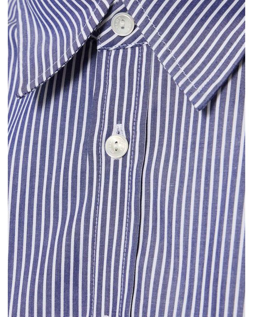 Nili Lotan Blue Raphael Classic Cotton Shirt