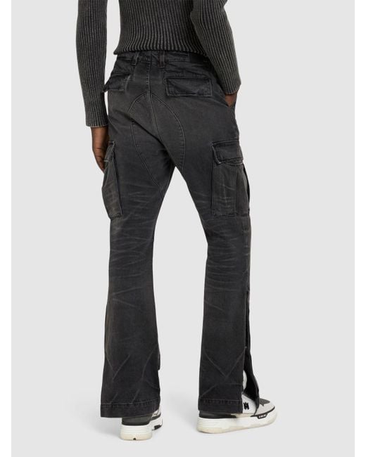 Amiri Gray M65 Cotton Cargo Jeans for men
