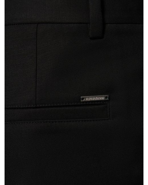 Pantalones de mezcla de algodón ALPHATAURI de hombre de color Black