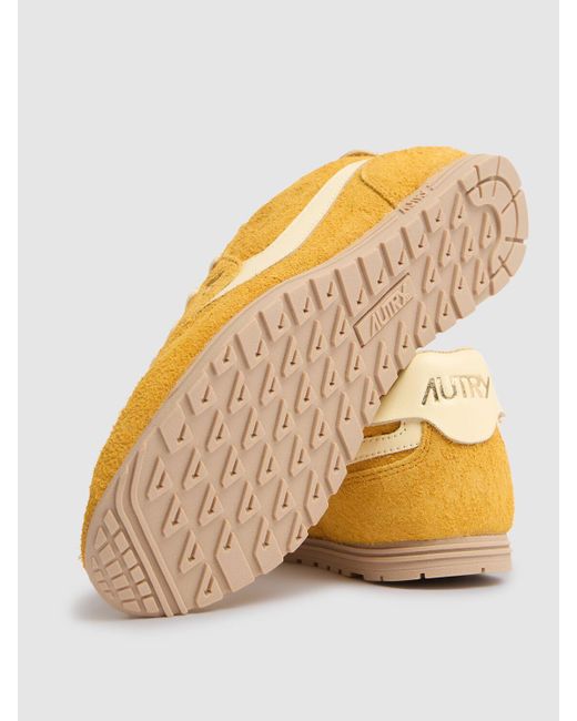 Autry Yellow Windspin Low Sneakers