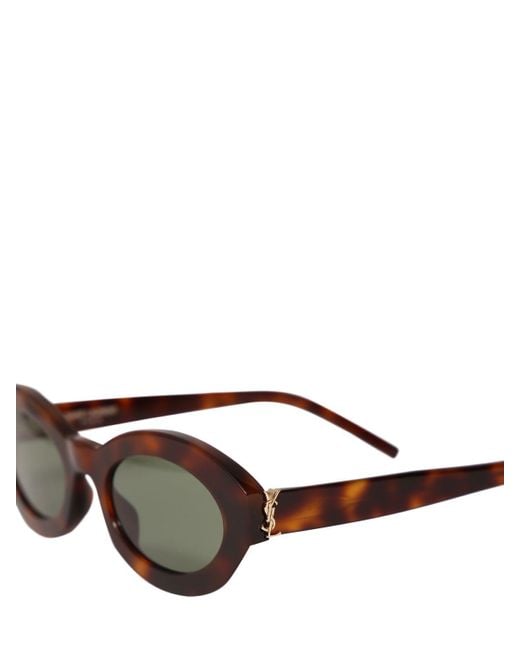 Saint Laurent Brown Sl M136 S Monogram Acetate Sunglasses