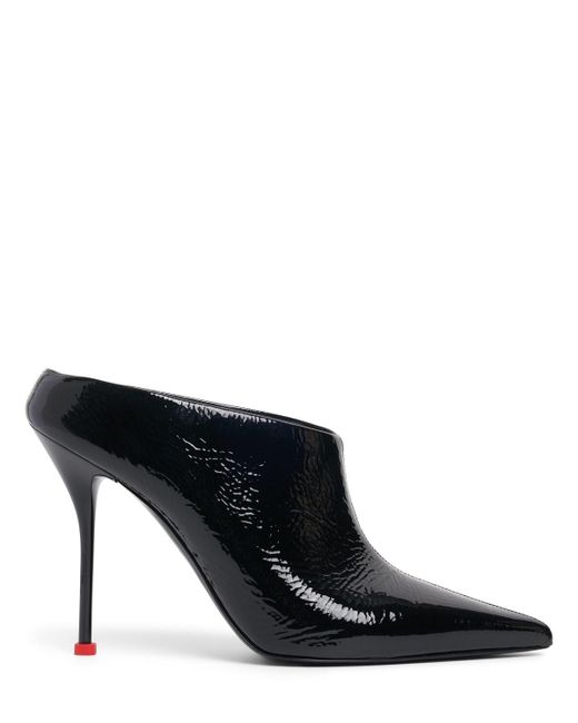 Zapatos mules de piel Alexander McQueen de color Black