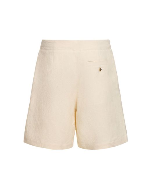 J.W. Anderson Natural Wide Linen & Cotton Shorts for men