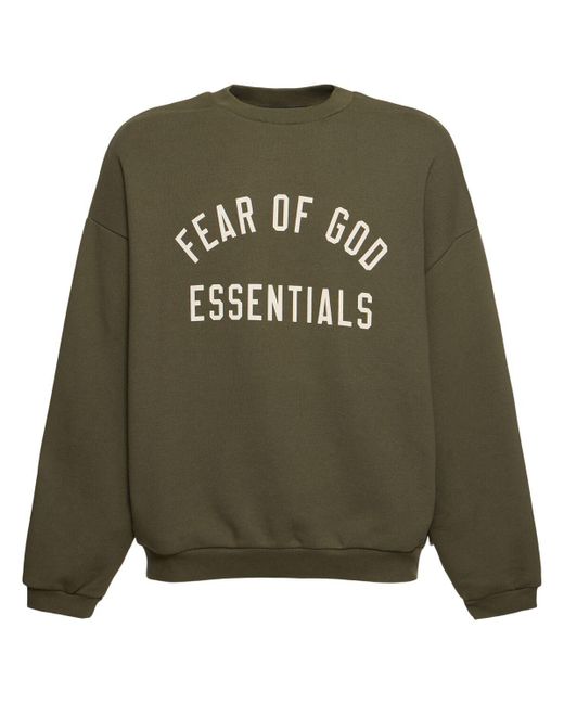 メンズ Fear Of God コットンブレンドスウェットシャツ Green