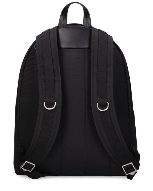 Jil Sander Black Nylon & Leather Backpack for men