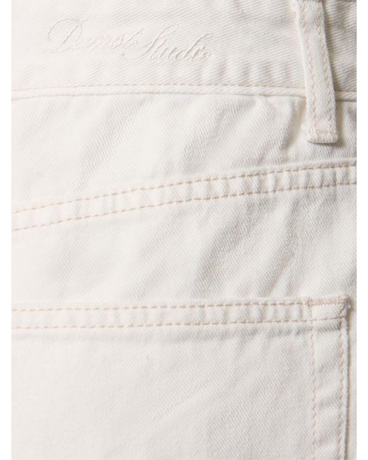 DUNST リラックスフィットデニムバミューダパンツ White