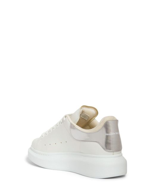 Sneakers de piel 45mm Alexander McQueen de color White