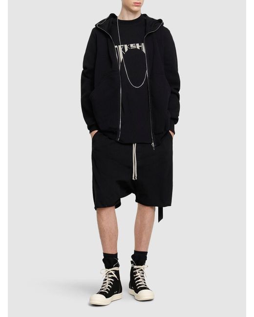 Uomo Shorts Drawstring Pods di Rick Owens in Black da Uomo