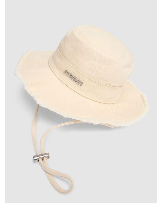 Jacquemus White Le Bob Artichaut Bucket Hat for men
