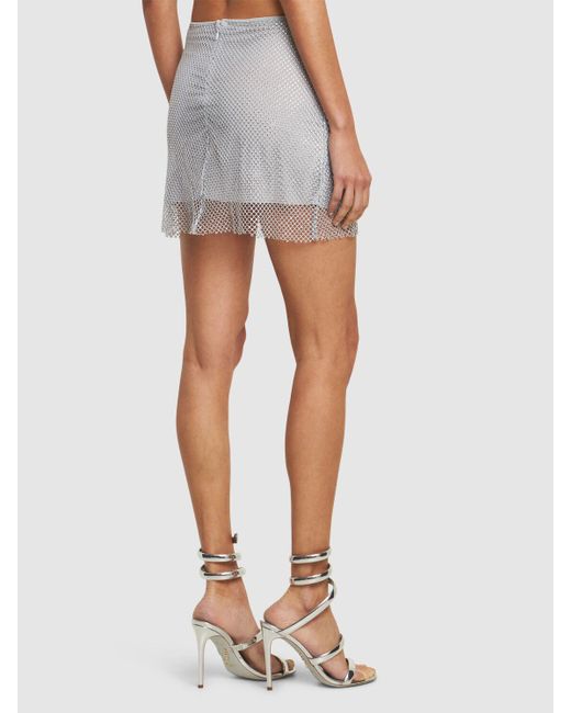 Minifalda con lentejuelas WeWoreWhat de color Gray