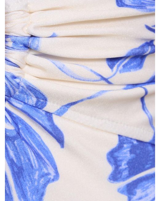 Maillot de bain une pièce imprimé nightflower PATBO en coloris Blue