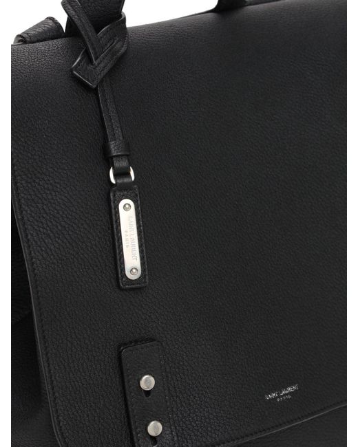 ysl black leather backpack