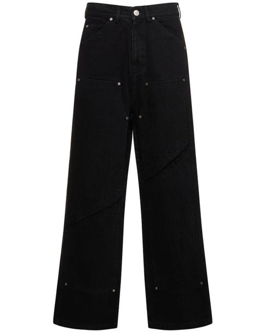 Jeans s.o.c in denim di cotone vintage di Someit in Black da Uomo