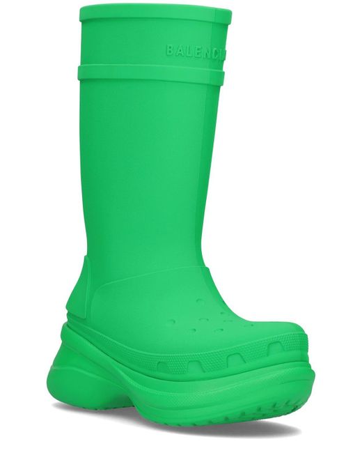 Balenciaga X Crocs Rubber Boots in Green - Save 22% | Lyst