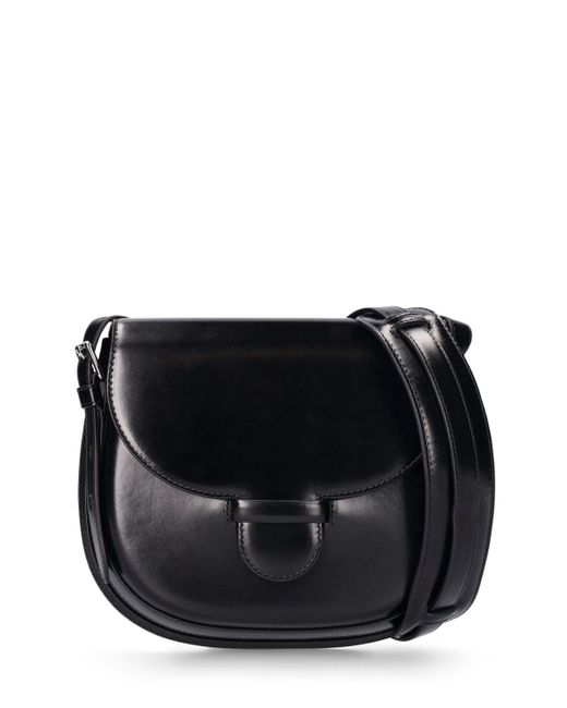 Lemaire Black Cartridge Sport Leather Shoulder Bag