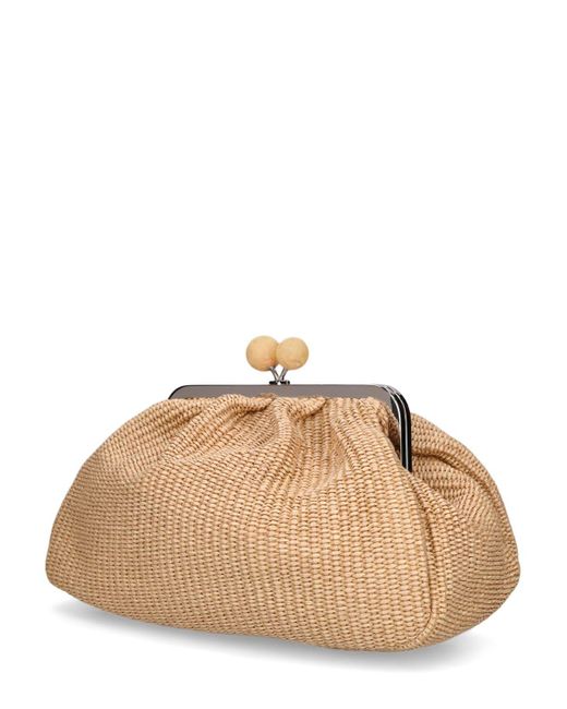 Weekend by Maxmara Natural Fortuna Raffia Effect Clutch