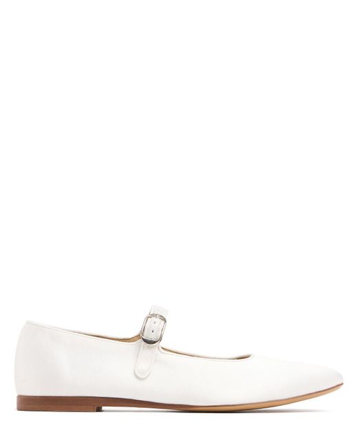 Le Monde Beryl White 10mm Hohe Mary Jane-schuhe "classic"