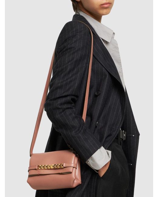 Victoria Beckham Pink Mini Leather Pouch W/Strap