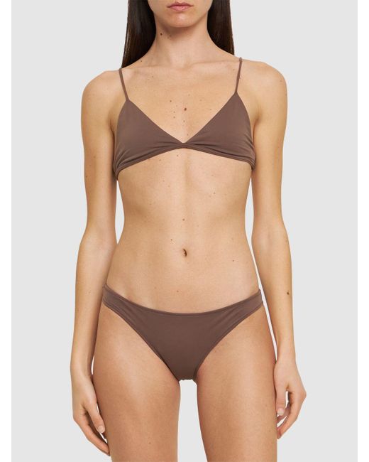 Tropic of C Brown Ischia Bikini Top Top