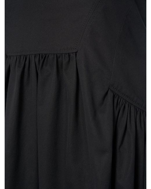 Robe de jour en coton Alexander McQueen en coloris Black