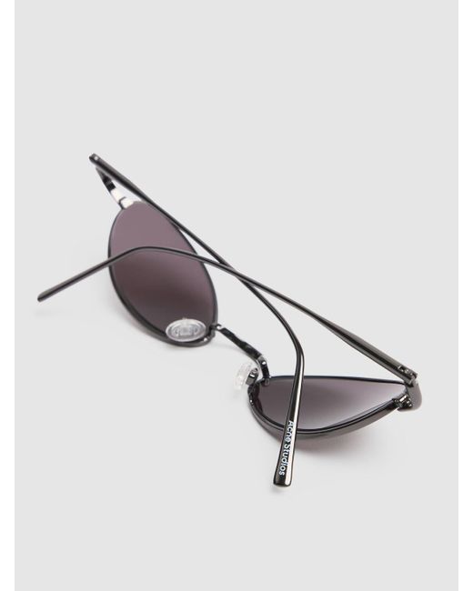 Acne Brown Mirrored Mini Oval Sunglasses Unique for men