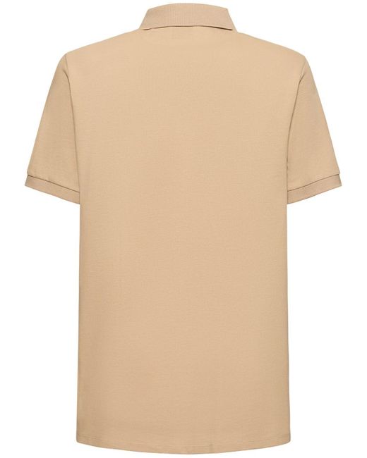 Burberry Winslow Polo -Hemd in Bio -Piqué mit EKD in Natural für Herren