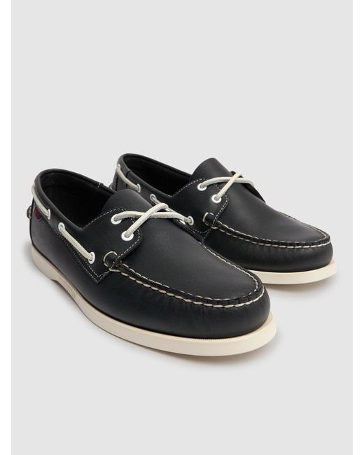 メンズ Sebago Dockside Portland ローファー Black