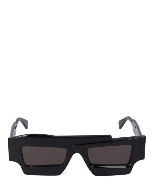 Gafas de sol asimétricas de acetato Kuboraum de color Black