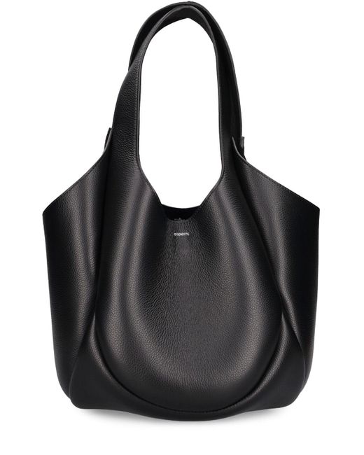 Coperni Black Swipe Bucket Leather Tote Bag