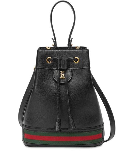 Gucci Black Ophidia Small Bucket Bag
