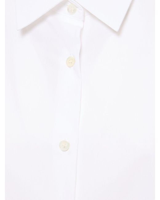 Camicia in popeline di cotone di Dries Van Noten in White