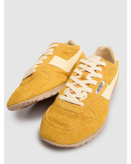 Autry Yellow Windspin Low Sneakers