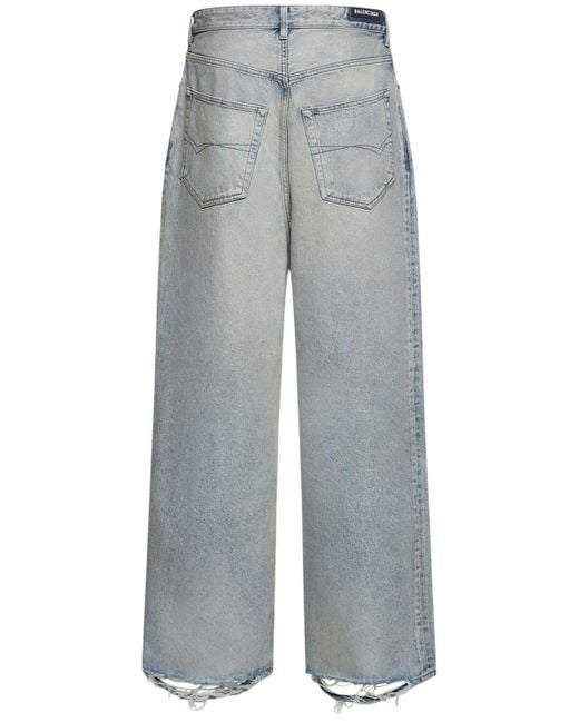 Organic japanese cotton denim jeans di Balenciaga in Gray da Uomo