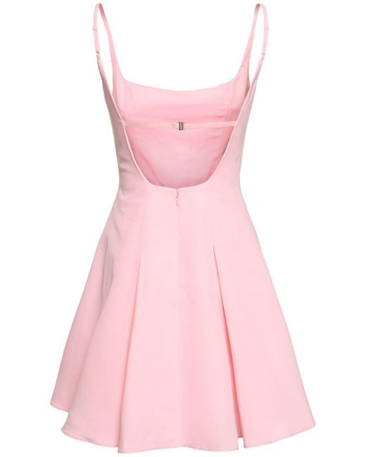 Vestido corto de algodón Staud de color Pink