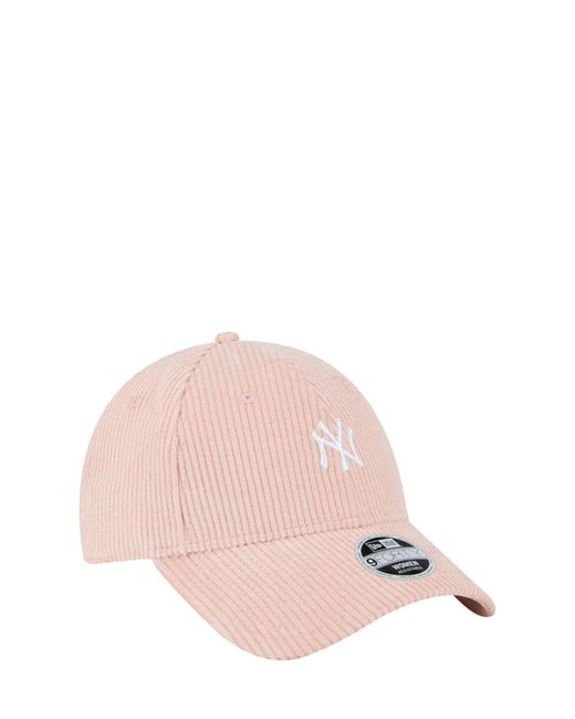KTZ Pink 9forty Ny Yankees Corduroy Cap