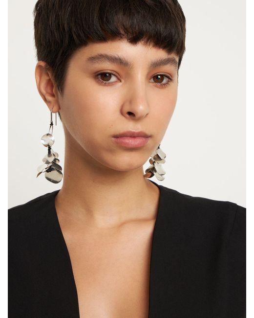 Isabel Marant Metallic Pretty Leaf Pendant Earrings