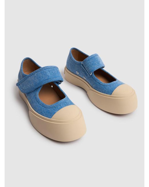 Marni Pablo メリージェーンデニムスニーカー 20mm Marni Pablo メリージェーンデニムスニーカー 20mm ブルー | Lyst