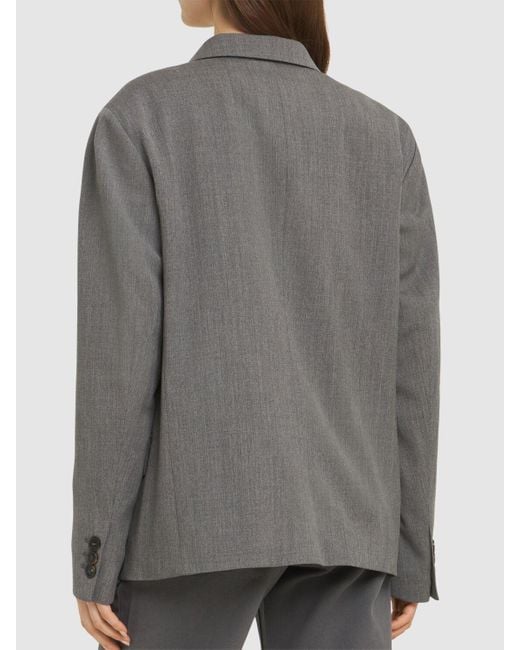 Low Classic Gray Classic Wool Blend Blazer